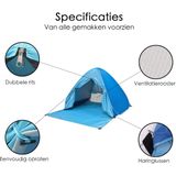 Pop-up Tent - Strandtent - Opvouwbaar - Blauw