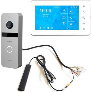 Doorsafe 6667 PRO - Professionele internet deurbel met camera met 7"" full-touchscherm - FHD 2MP - via 2,4 of 5Ghz WiFi of netwerkkabel - 32Gb & NAS - instelbaar bewakingsgebied & lichaamsdetectie