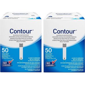 Bayer - Contour - Teststrips - Voordeelpakket - 2x 50 stuks