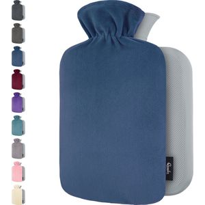 Qomfor - Warmwaterkruik - Fleece Hoes - 1,8 Liter - Zacht