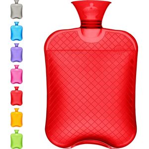 Qomfor - Warmwaterkruik - Rood - 1,8 L - Voor Pijnverlichting en Ontspanning