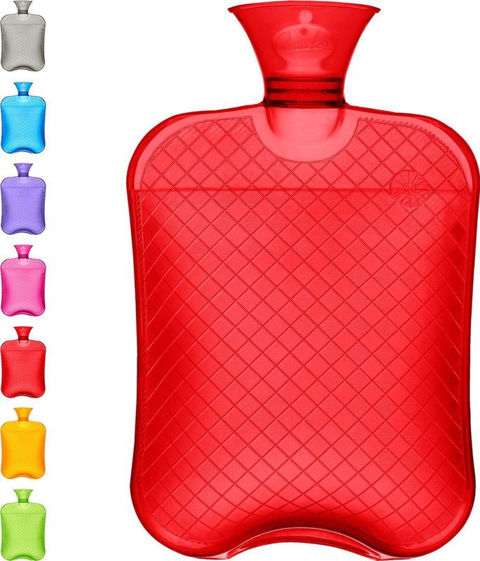 Qomfor - Warmwaterkruik - Rood - 1,8 L - Voor Pijnverlichting en Ontspanning