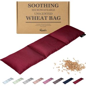 Qomfor Pittenzak Magnetron - Langwerpig - Gevuld met Graan - Bordeauxrood