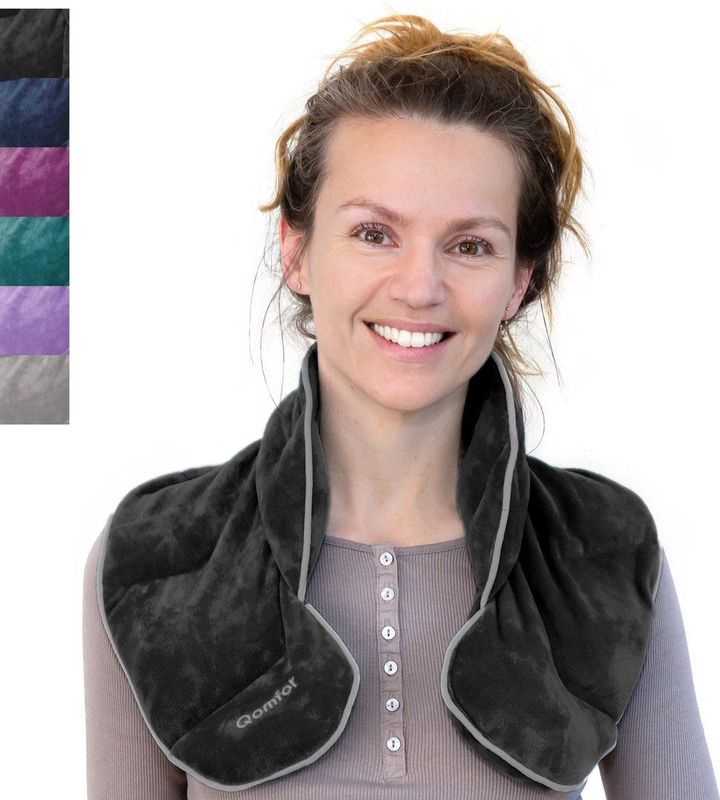 Qomfor - Warmtekussen - Fluweel - Nek en Schouder - Verwarmbaar