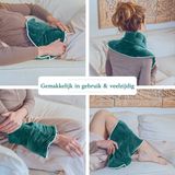 Qomfor - Pittenzak Magnetron - Warmtekussen Nek en Schouder - Groen / Blauw - Lavendel en Tarwe Gevuld