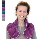 Qomfor - Warmtekussen - Nek en Schouder - Fluweel - Opwarmbaar