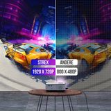 Strex - Mini Projector - HD 1920x1080P - 7000 Lumen - Incl. 100