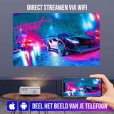 Strex - Mini Projector - HD 1920x1080P - 7000 Lumen - Incl. 100