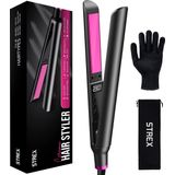 Strex Stijltang - 2 in 1 - Stijlen en Krullen - Keramisch - 120℃/230℃ - Krultang