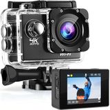 STREX - SP257 - Actiecamera - Zwart - 4K Resolutie - Waterdicht tot 30 Meter