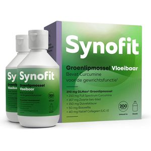 Synofit Groenlipmossel Vloeibaar Duo 2x200 ml