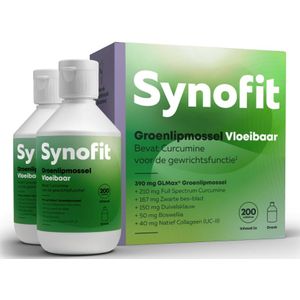 Synofit Groenlipmossel Vloeibaar Duo 2x200 ml