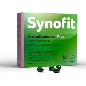 Synofit Groenlipmossel Plus 60 softgels