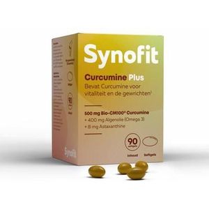 Synofit Curcumine Plus 90 capsules &  Gratis Gezonderwinkelen Visolie 120 capsules