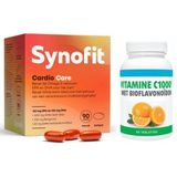 Synofit Cardio Care 90 capsules &  Gratis Gezonderwinkelen Vitamine C 1.000mg 60 tabletten