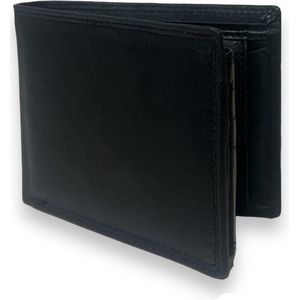 THL Design - Portemonnee Heren - Leren Billfold - Geschenkdoos - Mannen Cadeautjes - Nappa Leer Zwart