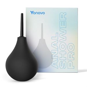 Yonovo® Anaal Douche Pro - Reinigen - Anus Anale - Vaginale vaginaal - Spoelen - Deluxe - Klysma set - Shower mannen en vrouwen Constipatie darmreiniging - Ontgifting - Buttplugs erotiek seksspeeltjes - vibrator Dildo - Zwart