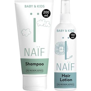 Naïf - Shampoo & Haarlotion Voordeelset - 2 Babyverzorging producten - Baby's & Kinderen - met Natuurlijke Ingrediënten