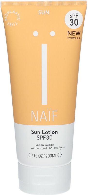 Naïf - Zonnebrand Lotion SPF 30 - 200ml - met Natuurlijke Ingrediënten