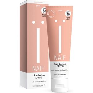 Naïf - Zonnebrand Lotion SPF50 - 100ml - met Natuurlijke Ingrediënten