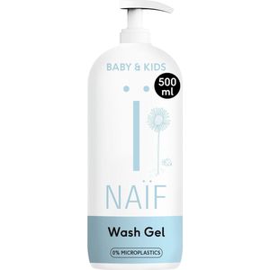 Naïf - Reinigende Wasgel Pompfles - 500ml - Baby's & Kinderen - met Natuurlijke Ingrediënten