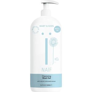 Naïf - Reinigende Wasgel Pompfles - 500ml - Baby's & Kinderen - met Natuurlijke Ingrediënten