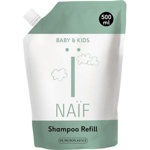 Naïf - Verzorgende Shampoo – Navulverpakking - 500ml - Baby's en Kinderen - met Natuurlijke Ingrediënten