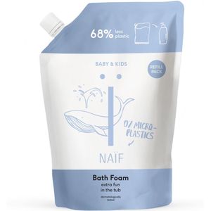 Naïf - Verzorgende Badschuim - Navulverpakking/Refill - Baby's & Kinderen - met Natuurlijke Ingrediënten - 500ml