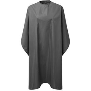 Kapmantel - Donker Grijs - Professionele Waterproof Kappersmantel - Met Verstelbare Klittenbandsluiting