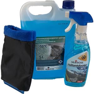 Winter- vorst- auto- vloeistof-triggerfles, ijskrabber-