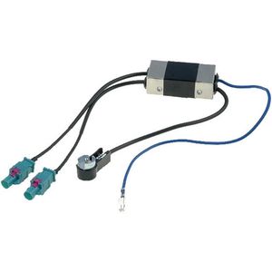 Radio Antenne versterker | 2x Fakra naar Din Hoekstekker