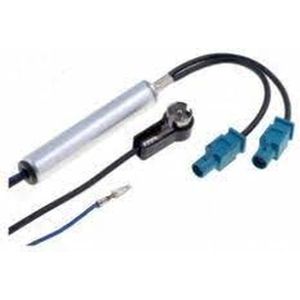 Radio Antenne versterker | 2x Fakra naar Din Hoekstekker