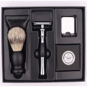 Achilles 4-in-1 Scheerset Inclusief Tas - Luxe Safety Razor Scheerset