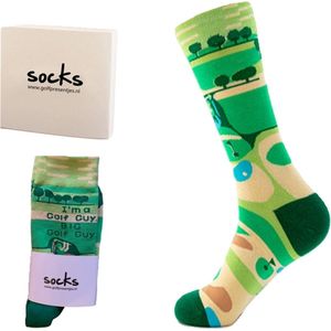 Golfpresentjes-Vrolijke Golfsokken- Golfsokken-Golfcadeau-golfgadget