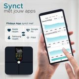 e.volve - Personenweegschaal - Zwart - Slimme Weegschaal met Lichaamsanalyse - 22 Metingen