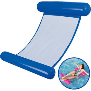 Waterhangmat ""Blauw"" - Luchtbed - Waterspeelgoed - Luchtmatras Zwembad - Volwassenen - Air Matress