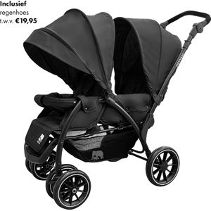 Deryan Luxe Elena Dubbele buggy- duo buggy – tandem buggy – Compact en lichtgewicht