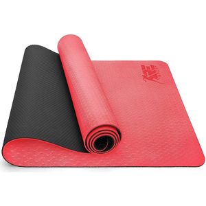 Sens Design yogamat sportmat fitnessmat - rood/zwart