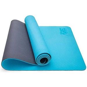 Sens Design yogamat sportmat fitnessmat - lichtblauw/grijs