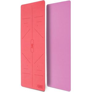 Sens Design yogamat sportmat fitnessmat met motief - roze