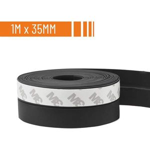 Simple Fix Tochtstrip - Zwart 35mm x 1 Meter - Tochtstrips voor Deuren - Tochtstopper - Tochtrol - Tochtband - Hoogwaardig Silicone - Zelfklevend en Isolerend