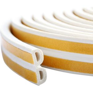 Simple Fix Tochtstrip - 10 meter x 9mm - Tochtstrips voor Deuren - Tochtstopper - Tochtband - Tochtrol - Zelfklevend en Isolerend - P-profiel - Wit