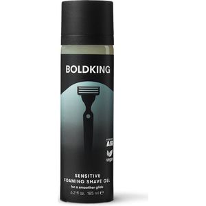 Boldking Sensitive Scheergel - Scheerschuim/Scheergel voor Mannen - Gevoelige huid - 185ml
