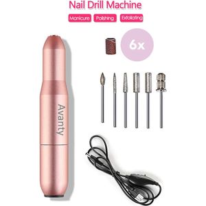 Avanty Elektrische Nagelvijl - Nagelfrees- Manicure set - Pedicure set - Rosé/Goud