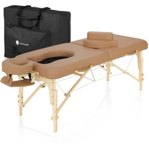 Ipanema - Zwangerschapsmassagetafel - Latte - Beukenhout - Pu Leer