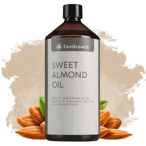 ZenGrowth - Amandelolie - 1 Liter - Massageolie - 100% Natuurlijk