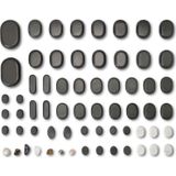 ZenGrowth - Hotstones - 64 Stuks - Massage Stenen - 100% Basaltsteen - Inclusief Bamboe Opbergdoos