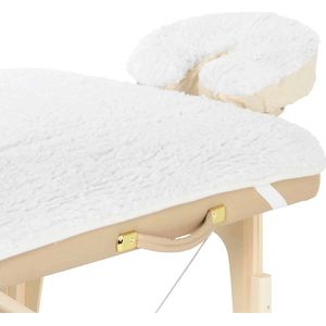 ZenGrowth - Fluffy Fleece Hoeslaken Set - Wit - Massagetafel Hoeslaken - Extra Comfort