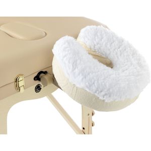 ZenGrowth - Fluffy Fleece - Hoofdsteunhoesjes - Wit - Voor Massagetafels - Hygiënisch
