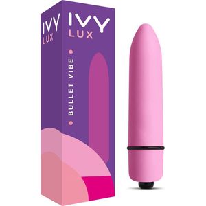 IVY LUX Mini Vibe Clitoris Stimulator Bullet Vibrator 9 cm - Mini Vibrator met 10 Standen Waterproof Roze